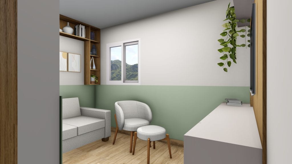 projeto de arquitetura online escritório home-office